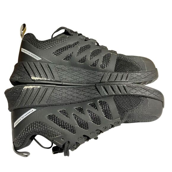 Reebok Shoes Mens 7.5 Black Fusion Flexweave Safety Toe Work Sneakers RB4317 - Picture 5 of 9